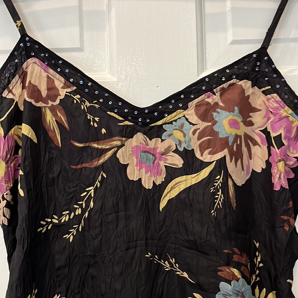 Beautiful BODEN silk floral sparkly camisole size S - Picture 2 of 14